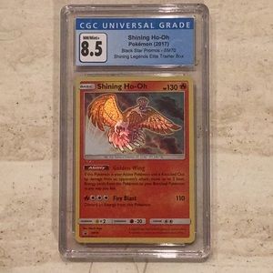 Shining Ho-Oh Pokemon 2017 Black Star Promo SM70 CGC 8.5 Graded Card TCG SM 70